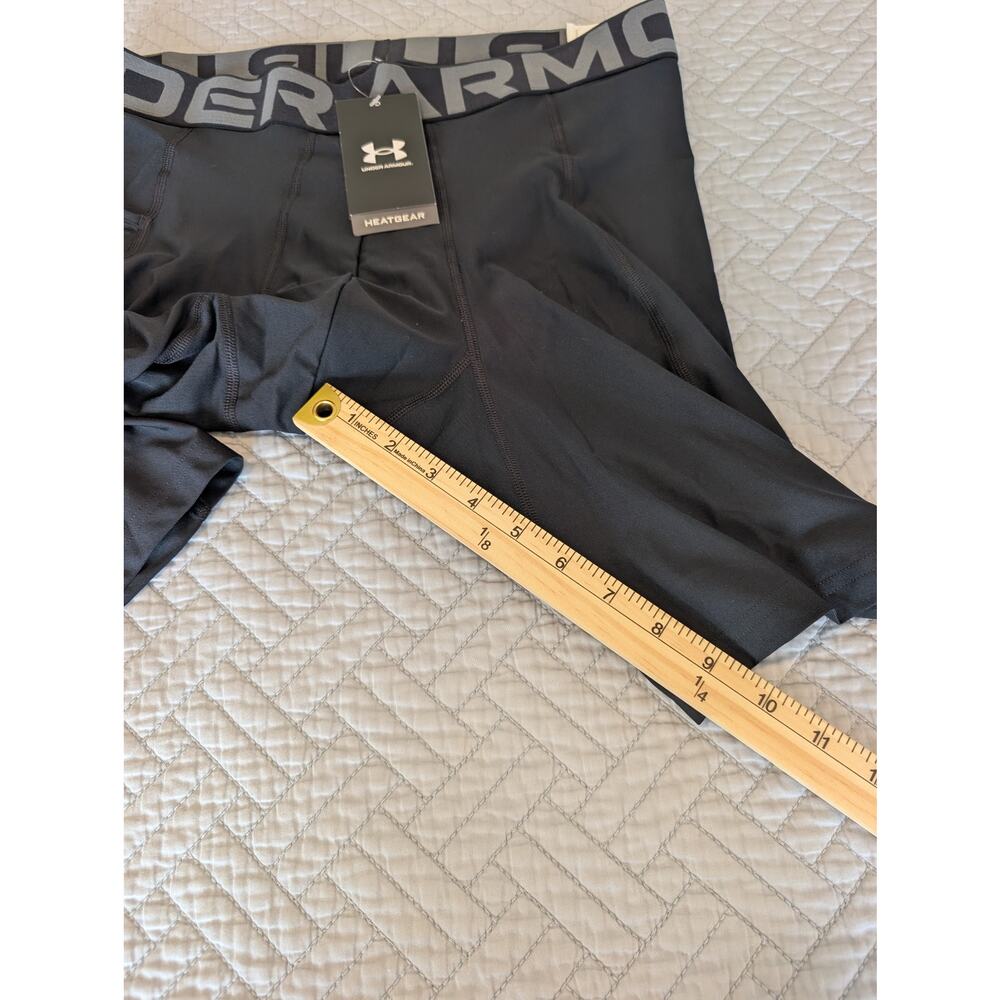 NWT Under Armour Men's Size XL Black HeatGear 9" Compression Shorts (0880) - Picture 2 of 12